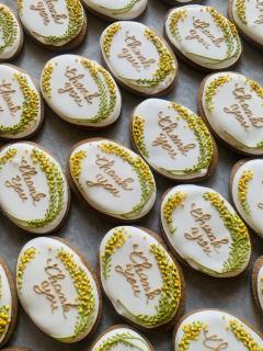 ミモザのアイシングクッキー