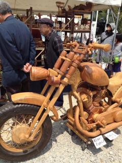 スゴい！木工のバイク〜！！！